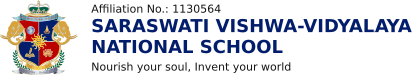 SARASWATI VISHWA VIDYALAYA NATIONAL SCHOOL Talawade logo